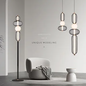 JACKSUN Modern LED Floor Lamp for Living Room & Bedroom Luxury Decorative Vertical Design 4000K Warm Light