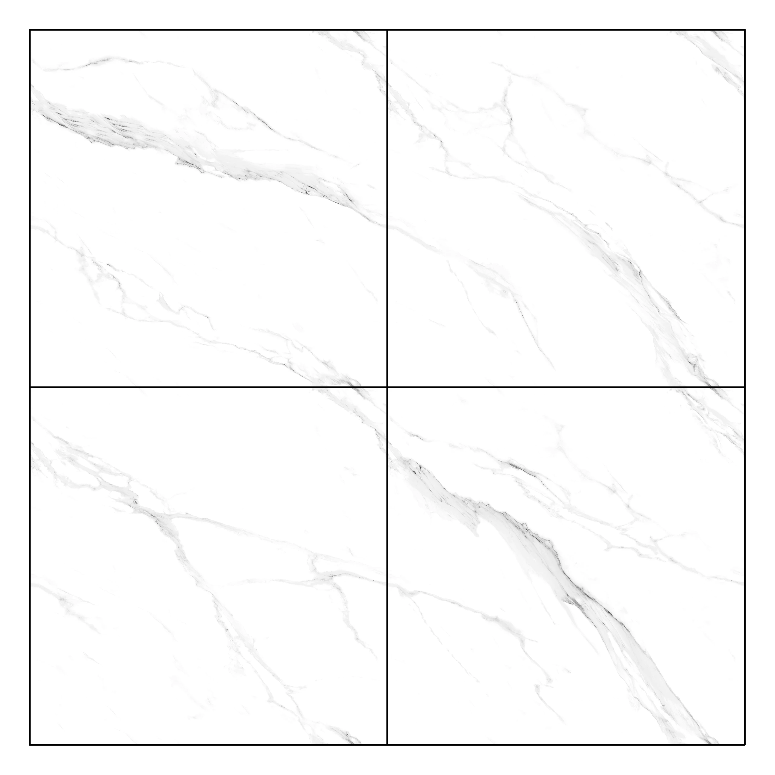 Foshan 600X 600mm Glossy Porcelain Floor Tiles with Modern Infinite Design Antibacterial for Room Use