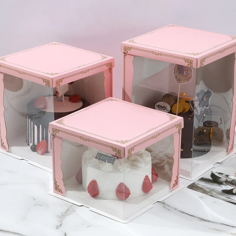 Cupcake Packaging Box Best Seller Top Window Paper Food Cajas Para