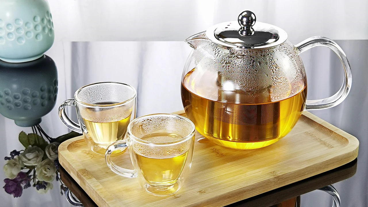 Handmade High Borosilicate 800ml Clear Glass Teapot Set Custom Tea Pot Glass With Infuser Buy