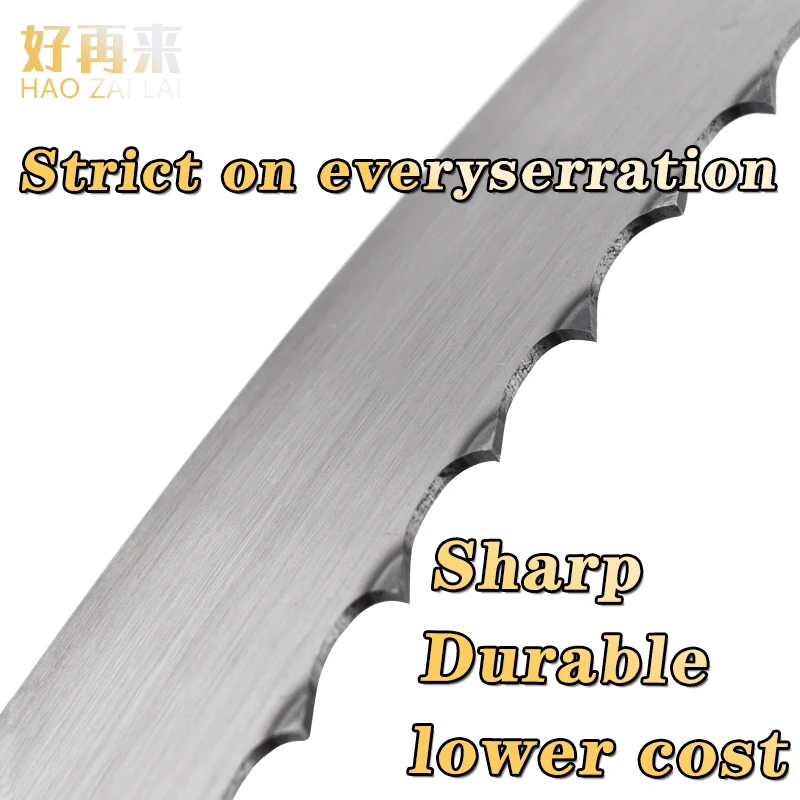 Cutlery Mania Meat Band Saw Blade 96 inch 3tpi X 5/8 X .022 4-Pack Cutlery Mania Imports 3160 mm Meat and Bone Cutting Butcher Band Saw Blade  for Machine Fast Cutting Food Restaurant Processed