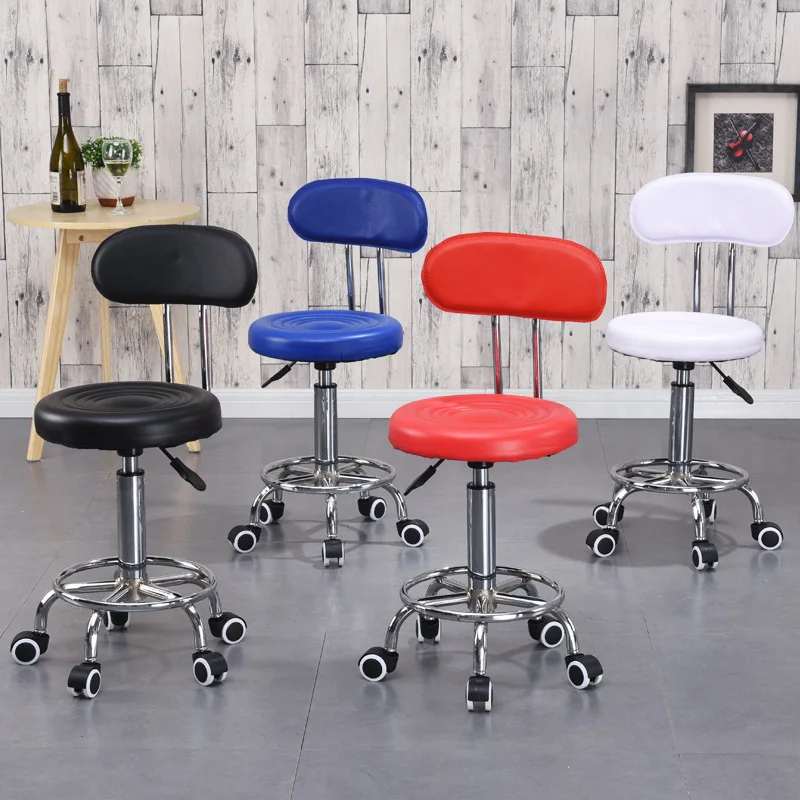 Modern PU Leather Seat High Quality Fast Shipping Revolving bar Chair High bar Stool with Comfortable Backrest