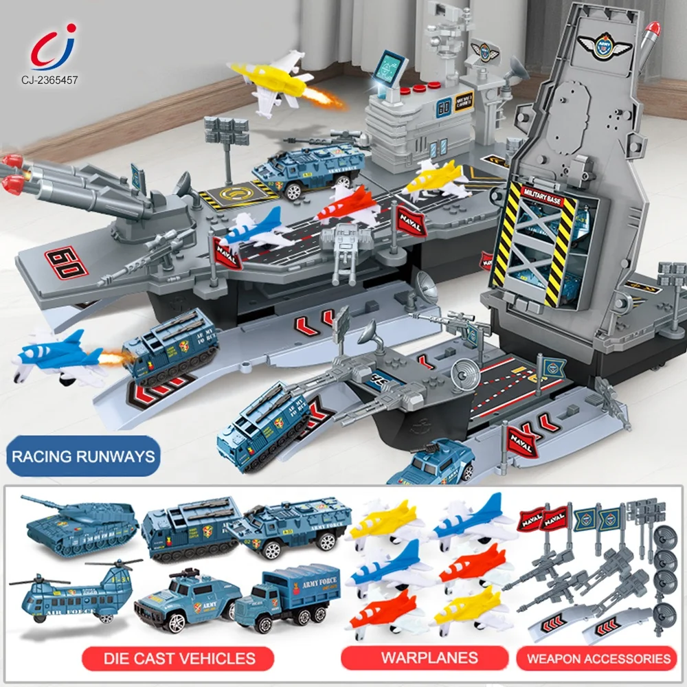 Chengji Aircraft Carrier Plastic Model Simulation 2in1 Storage Deformable Toy Aircraft Carriers with Catapults