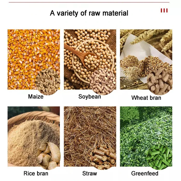 Livestock Feed Machine Cattle and Sheep Straw Pelletizer Factory Direct Sales Featuring Engine and PLC Core Components
