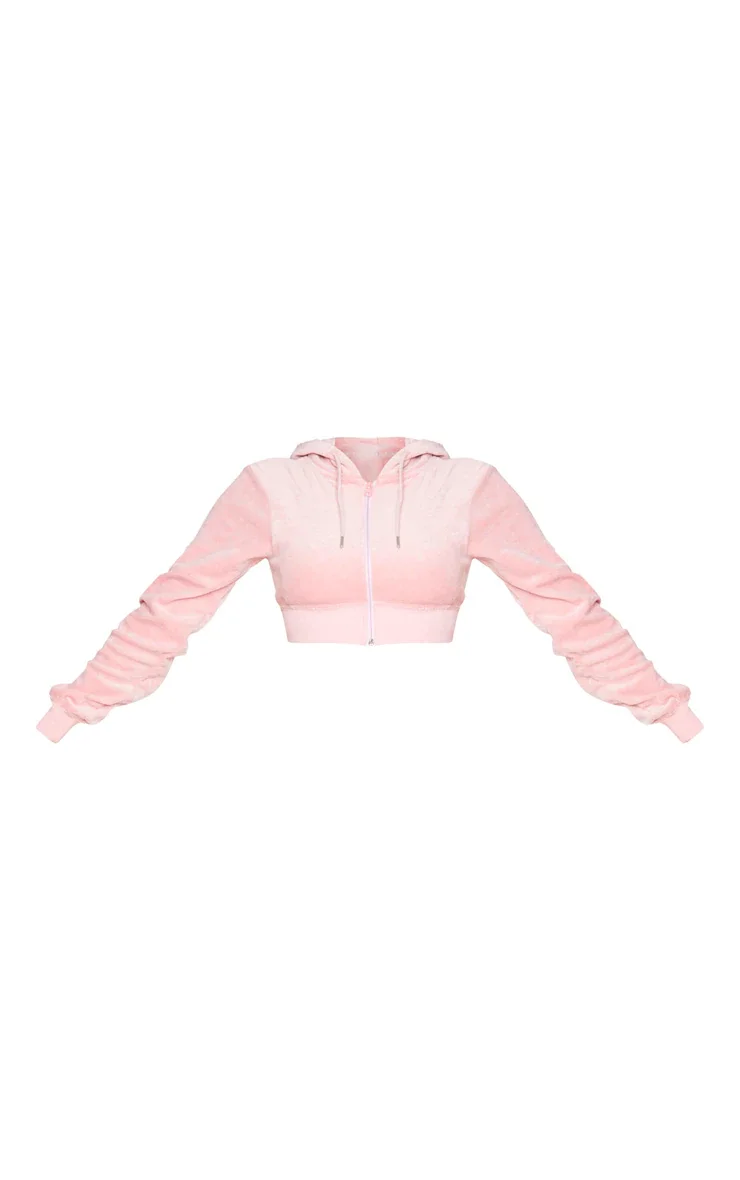 New Stylish Custom Logo Tracksuit Crop Tops Sweatshirt and Jogging Sweatsuit 2 Piece Set Women Velvet Tracksuits for Women