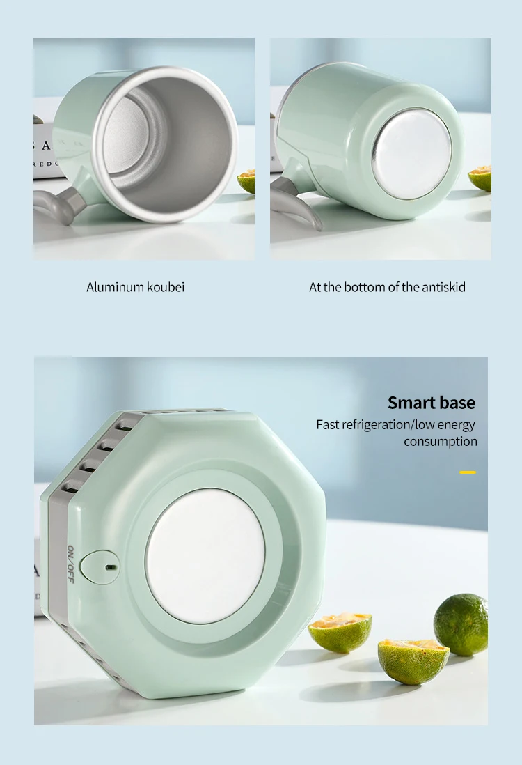 Summer Portable Electric Instant Smart Beverage Wine Cooler Cup Holder Desktop