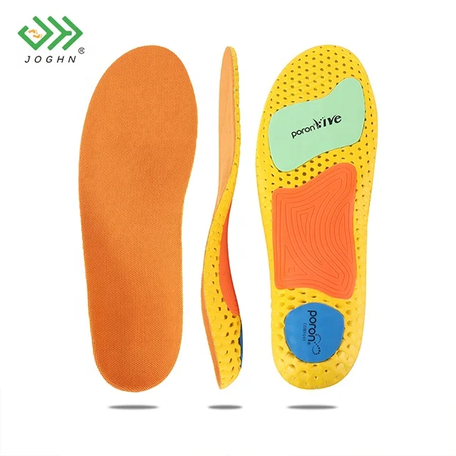 JOGHN OEM High Quality Eva Custom Shoe Insoles Poron Insole Sheet Anti-Sweat Sports Insoles for Basketball Shoes