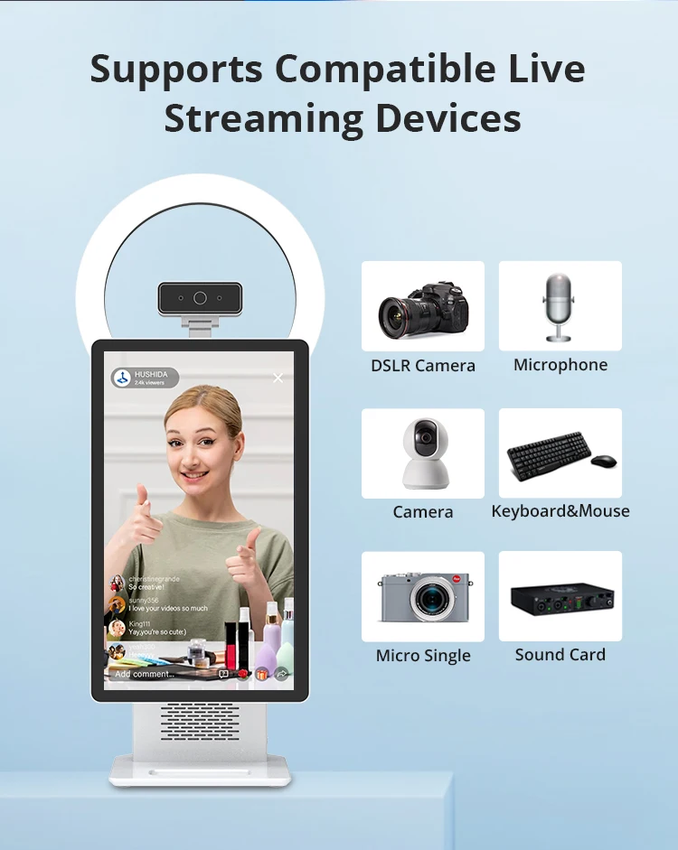 Live Stream Machine HUSHIDA Live Streaming Machine - Professional Broadcast Equipment