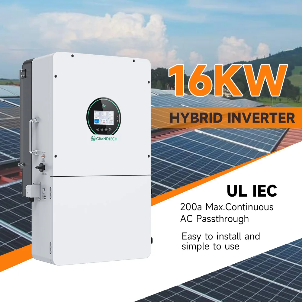 عاكس شمسي ذو موجة جيبية نقية بسعة 18000 واط و15000 واط و16000 واط، 240 فولت تيار متردد و120 فولت و50 هرتز، عاكس شمسي هجين من شركة SRNE بسعات 15 كيلوواط و16 كيلوواط و18 كيلوواط