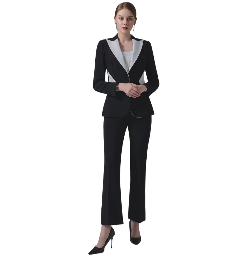 High-end Fashion Style Women's Suit and Trousers Elegant Sets for Formal Office Business Wear