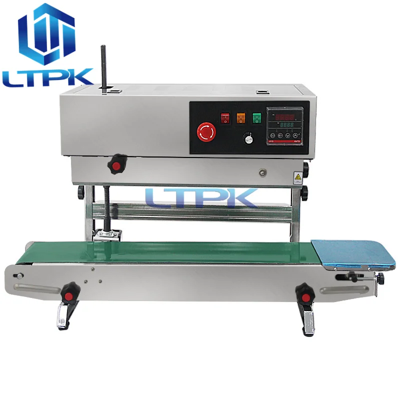 DING-YE FR-900 Continuous Band Bag Sealer - 110V, Stainless Steel, Vertical & Horizontal Use