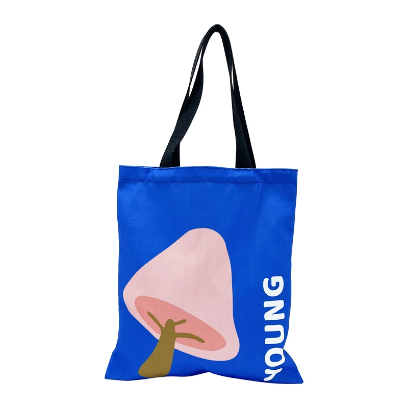 Hot Selling Heavy Duty Large Custom Printed logo Cotton Canvas Tote Shopping Handbag Shoulder Cotton Beach Shopping Tote Bag