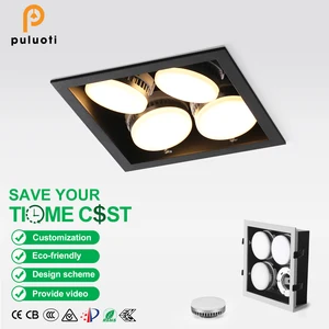 2026 New Produce Modern 20W 28W 36W Recessed Downlight Replaceable Lighting Head Aluminum COB Available 3000K Warm White Indoor