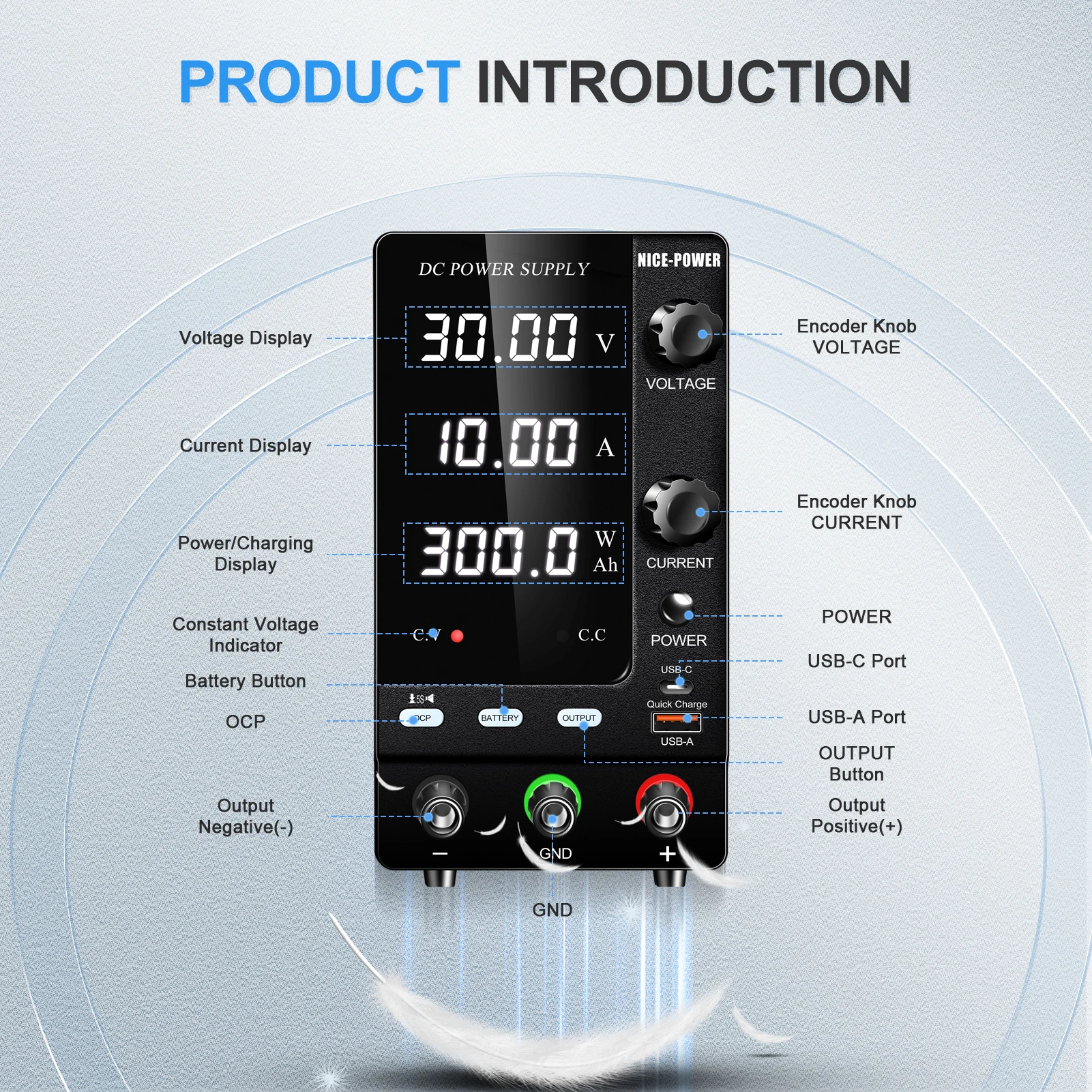 実験室電源調節器 DC電源 調整可能 30V 10A 60V 5A 実験室用プログラマブルレギュレータ スイッチング電源(WPS305B 30V  5A) 家電＆カメラ 15V 30V 60V 100V 150V 2A 3A 5A 10A 20A 調整可能なスイッチング実験室テストプログラマブル  DC