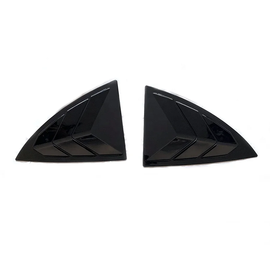 Rear Side Window Louvers for Tesla Model Y 2018 - 2023 Air Vent Scoop Window Louver Sun Rain Shade Sport Exterior Decoration