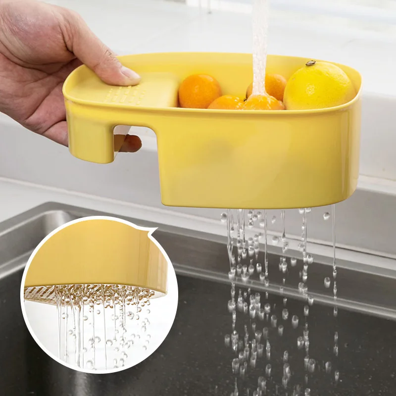 Sink Rack Kitchen Strainer Net Filter Basket Bandejas Para Comida Sponge  Tray