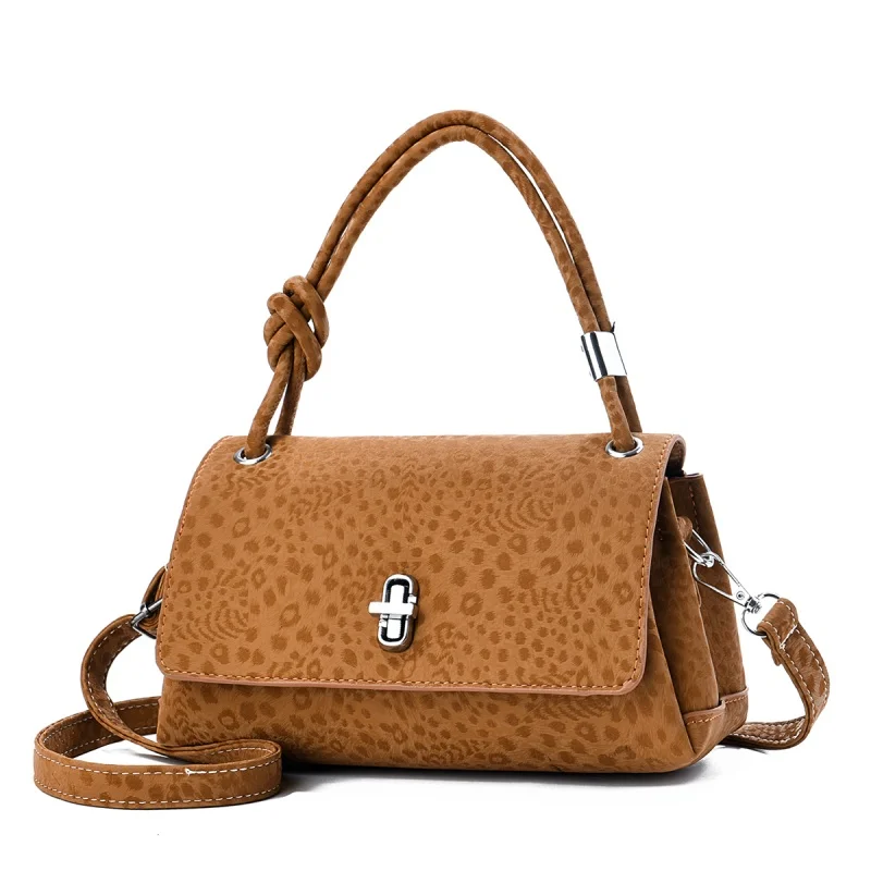 New Solid Color Trend All Match Female Bag Single Shoulder Slant Cross Bag Light Pu Large Capacity Handbag