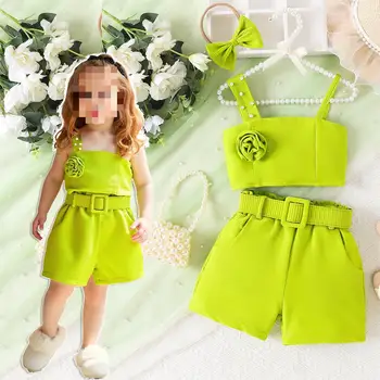 Shop Our 2025 Wholesale Girls' Clothes Casual Set for Ages 4-7