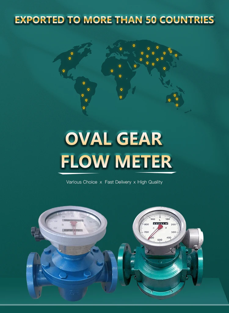 WESDOM Heavy Oil Kerosene Flow Meter - Oval Gear Precision