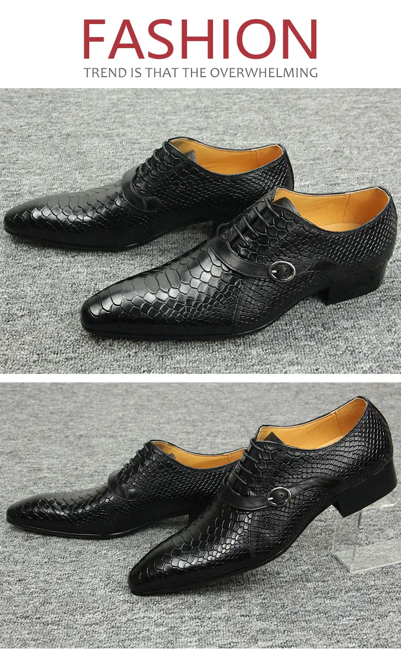 2023 New High Quality Customized Dress Shoe Formal Genuine Leather Suit