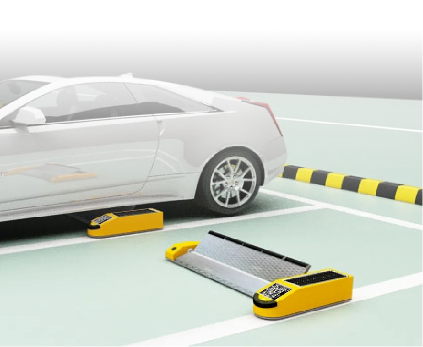Parking System Space Barrier Blocker Solar Parking Flap Lock