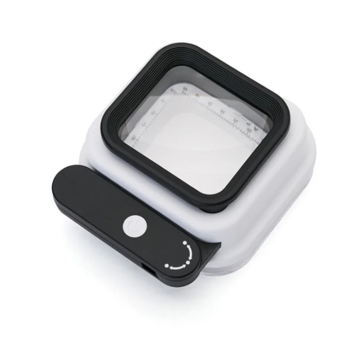 TH-8016 Handheld Magnifier - 10X, 15X, 20X Foldable Loupe