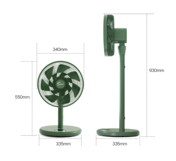 Digital Floor Fan Remote Air Circulation Table Fan BLDC Fan