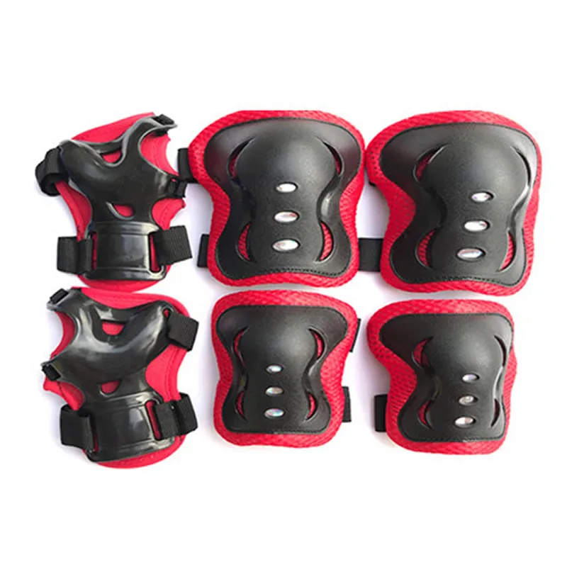 6Pcs Kids Wrist Elbow Knee Pads Sports Gear Skating Protector Guards Protector 