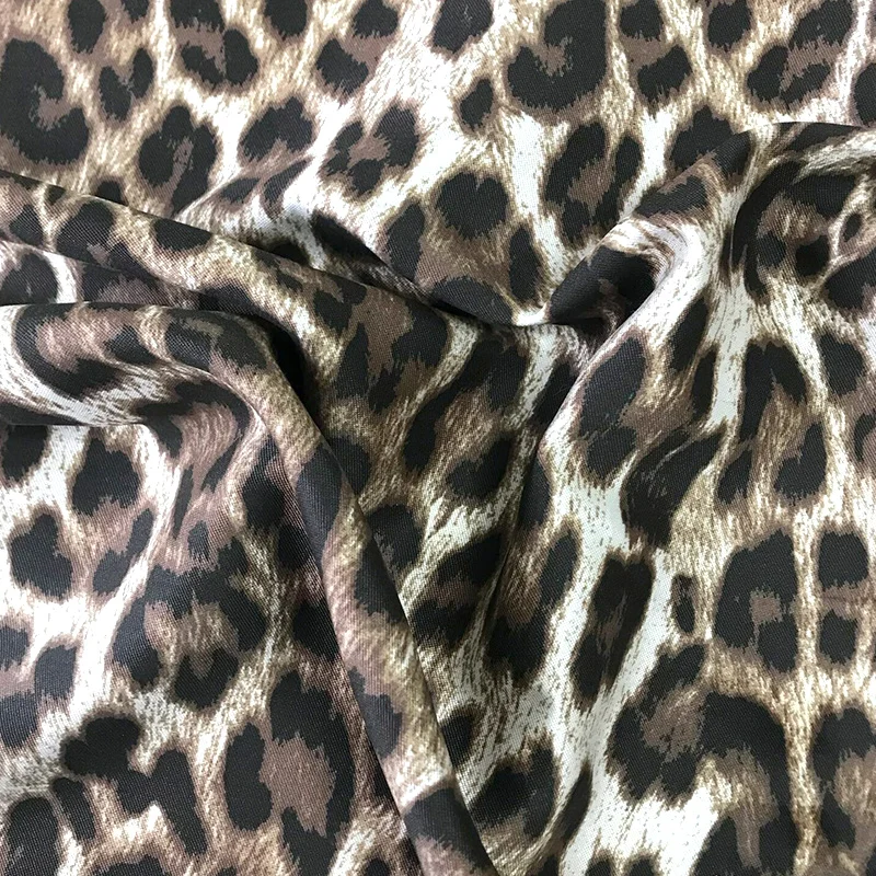 Оптовая продажа, одежда для активного отдыха, Леопардовый принт, полиэстер, спандекс, стрейч, Лулу, Йога, леггинсы, ткань для спортивной одежды
