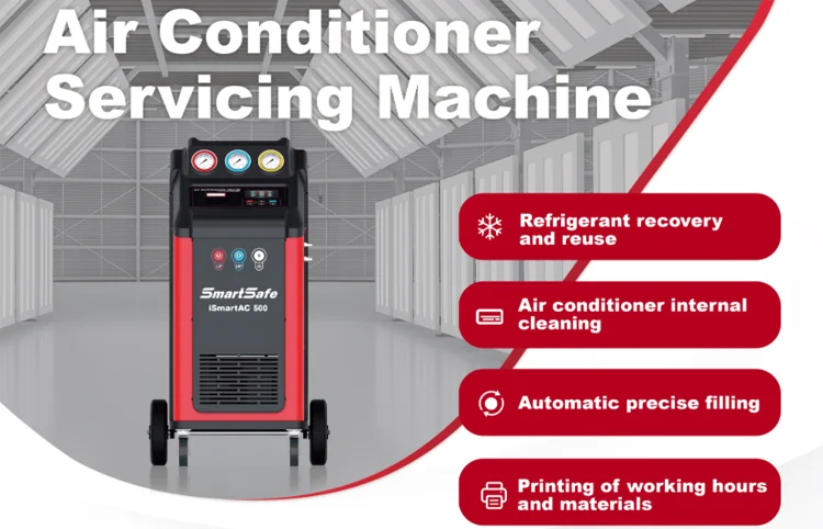 Launch R134 Ac Machine LAUNCH VALUE 500 PLUS 220V Refrigerant Recovery Machine for Efficient ...