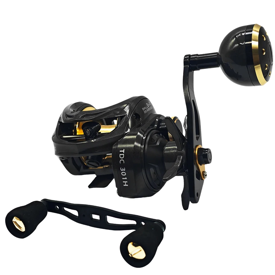 TDC 9+1BB Baitcasting Fishing Reel 16kg 6.3:1 Snakehead Catfish Fishing Freshwater Saltwater Double Handle Bait Casting Reel TDC 9+1BB Baitcasting Fishing Reel 16kg 6.3:1 Snakehead Catfish Fishing Freshwater Saltwater Double Handle Bait Casting Reel