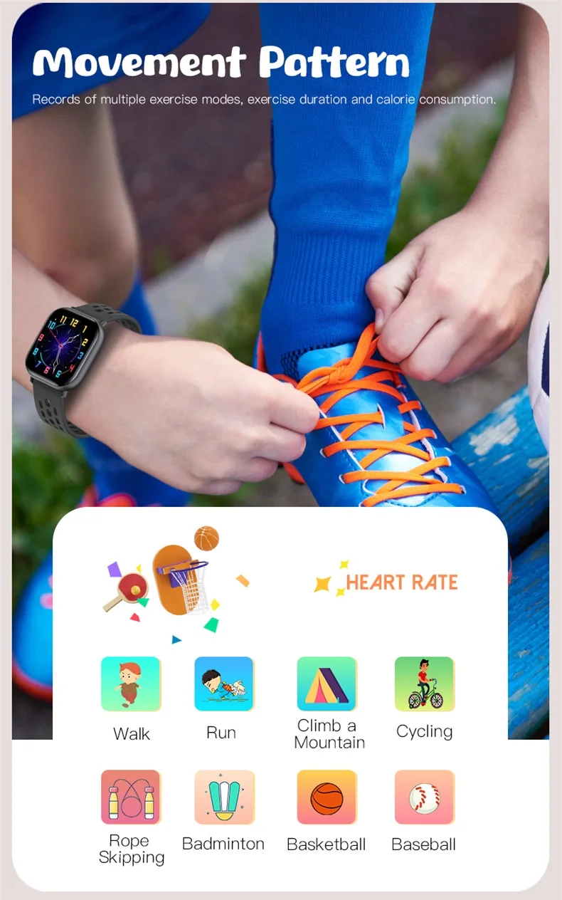 Cheap Children's Smart Watch Student Outdoor Sports Watch H99 Plus for Boys Girls (4).jpg