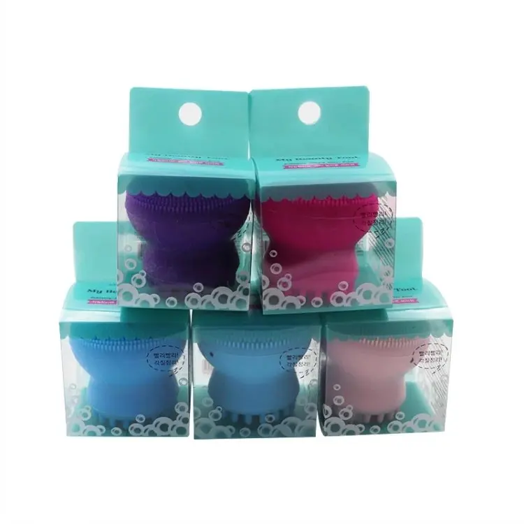 Силиконовая щетка-Осьминог для очистки лица, пилинг, массажер для лица, щетка для мытья, инструмент для ухода за кожей