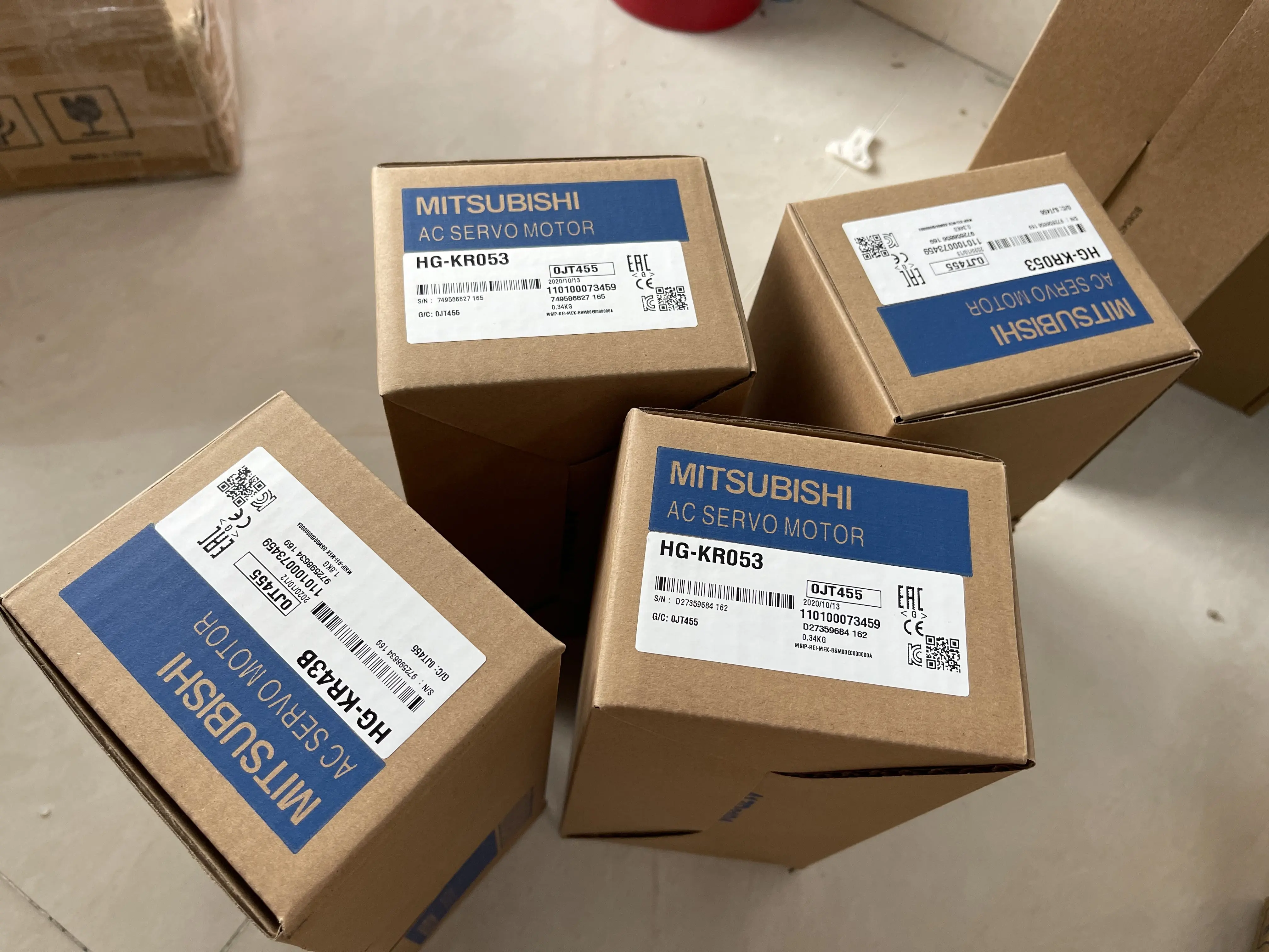 Mitsubishi AC Servo Motor HG-KR43B HG-KR053