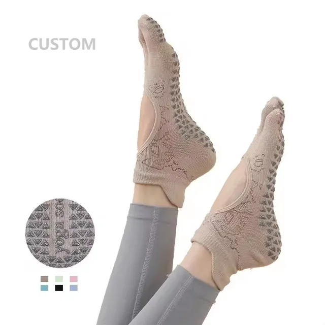 Women Non Slip Anti-Slip Yoga Short Sports Socks Silicone Five Toes Socks Customized Yoga Socks Wholesale