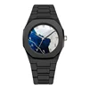Blue White dial+ Silver scale pointer
