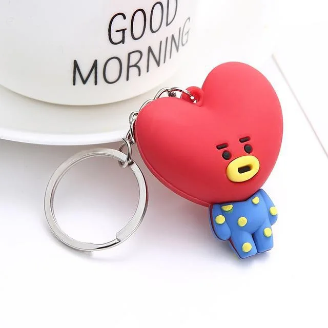 New Design Cartoon Pony Yellow Puppy Pink Rabbit Robot Key Chain ...
