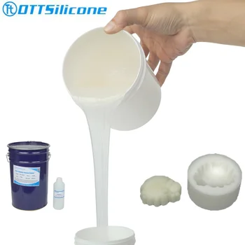 Adjustable color liquid silicone rubber for fingerprint, resin, soap, gypsum, stone silicone mold making