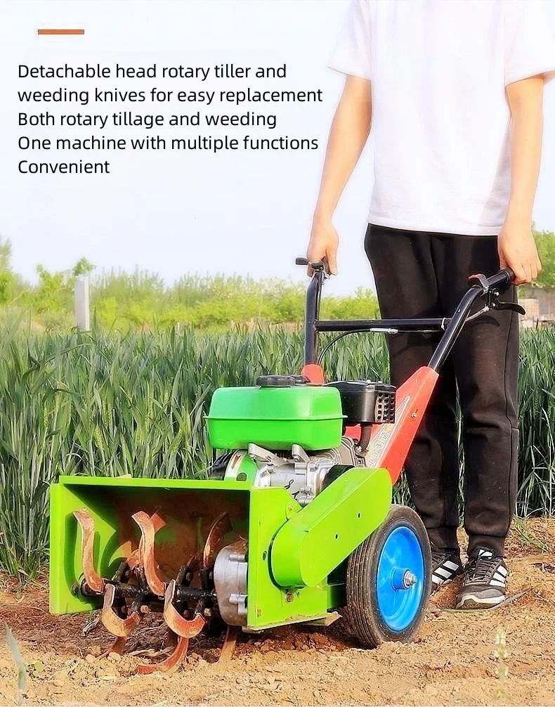 Highhorsepower Gasoline Rotary Tiller Orchard Small Weeder Self