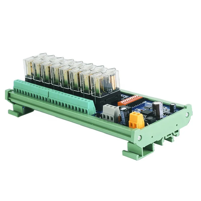 4-Channel RS485 Communication Relay Module Modbus Protocol High Power Contact Load Address Switch Remote Output Sealed