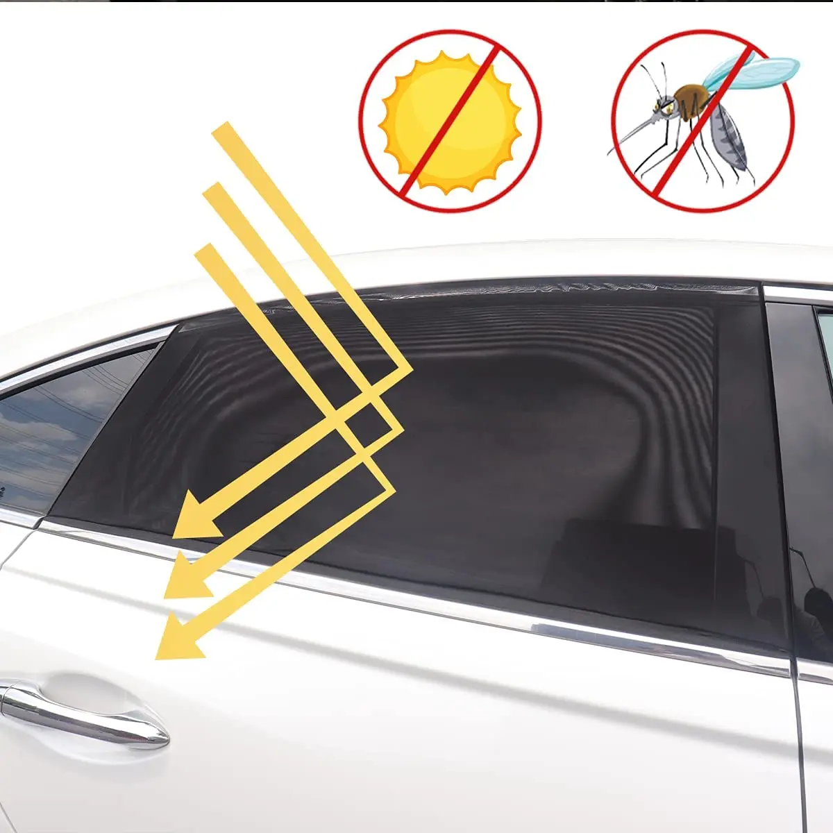 New Design Antimosquito Summer Sunshade Net Stretch Mesh Car Tent