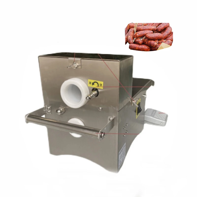 Latest Model Desktop Sausage Ham Binding Machine Tying Twisting Hot Dog Knotting Linking Equipment Binder Linker of Hams