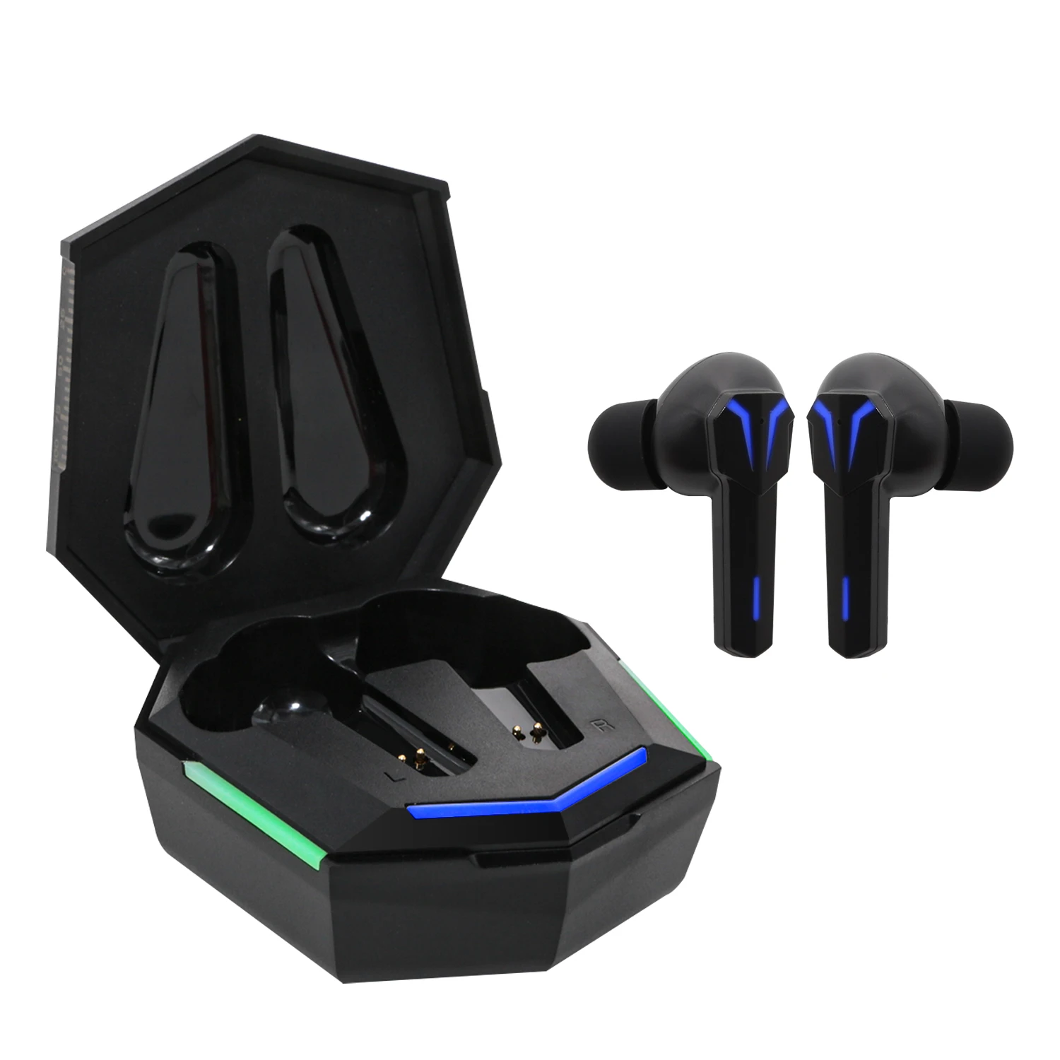 KINSGTAR Gaming Sport TWS Earphones LED Display Mini BT Headsets Wireless Earbuds With LED Charging Case