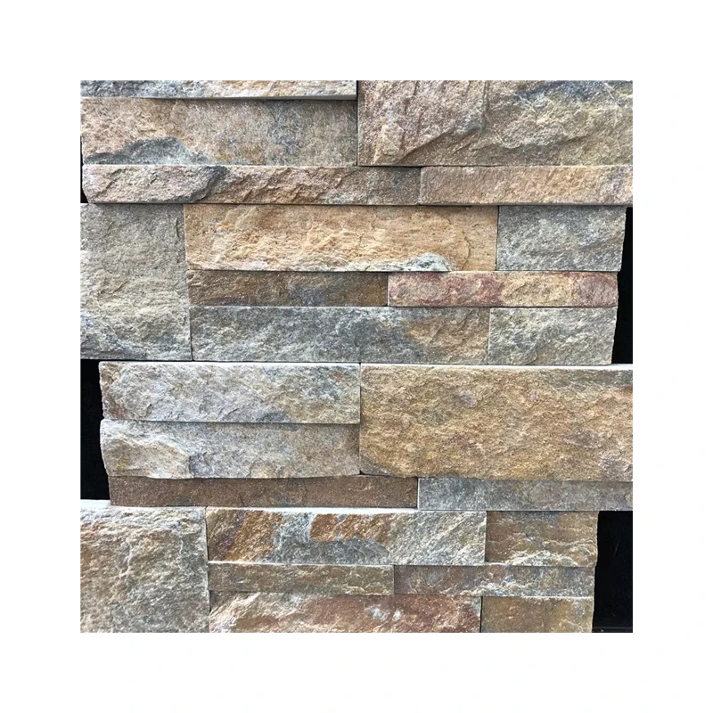 Rusty Slate Culture Stones Wall Cladding Natural Stacked Stone Veneer Tile Limestone Material Exterior Antacid Decoration