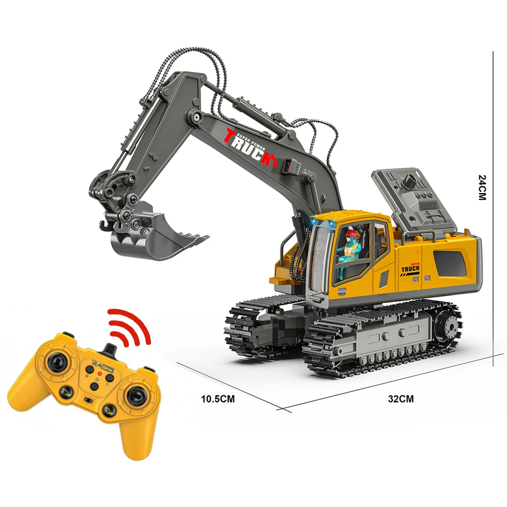 2.4ghz 9-15CH Metal RC Construction Vehicles - Fun & Skills