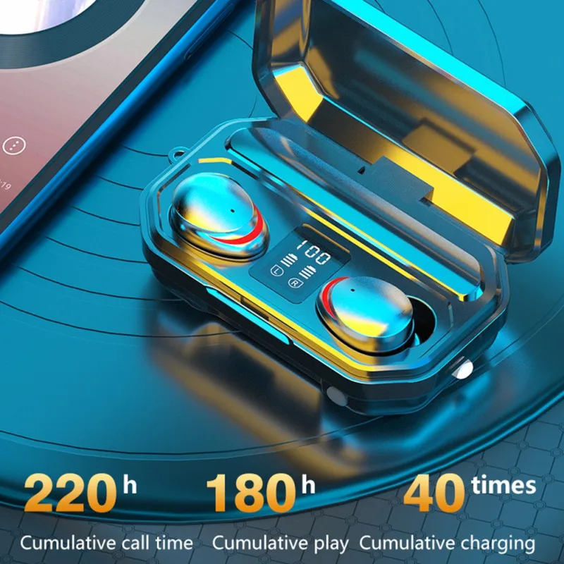 
2021 M15 беспроводные наушники M15 TWS BT 5,1 гарнитура 9D стерео наушники с внешним аккумулятором Bluetooth наушники с микрофоном наушники M15 