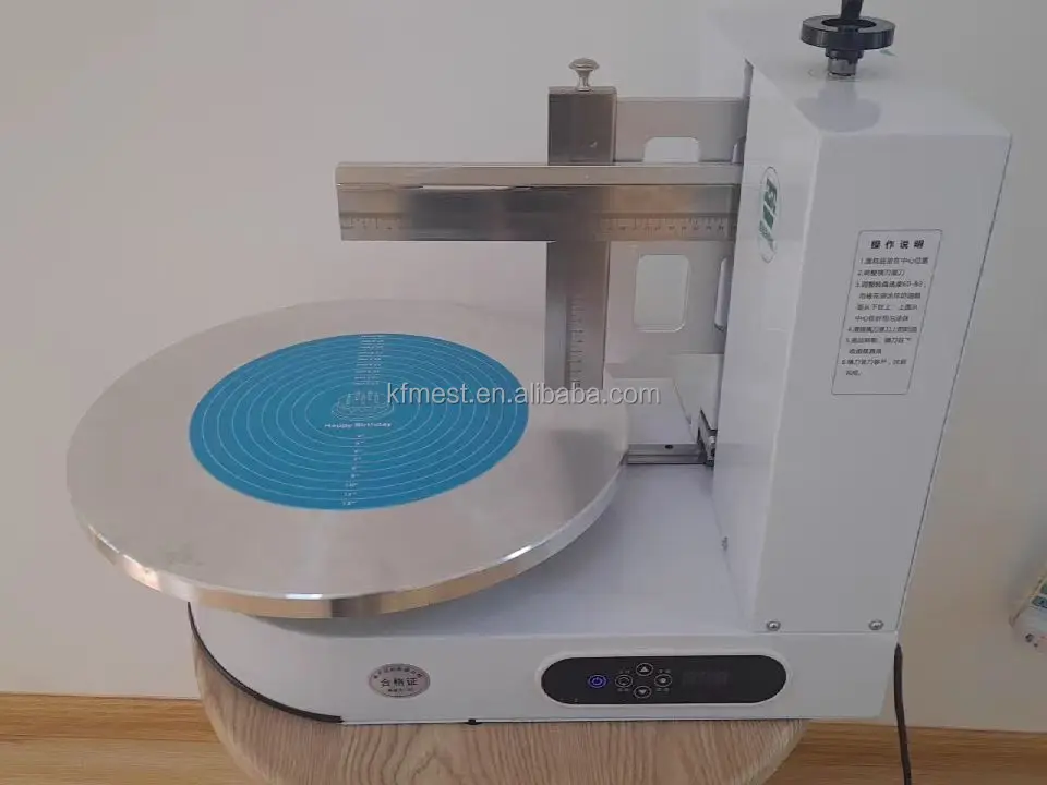 Automatic Electric Decorating Cake Cream Plastering Smearing Coating