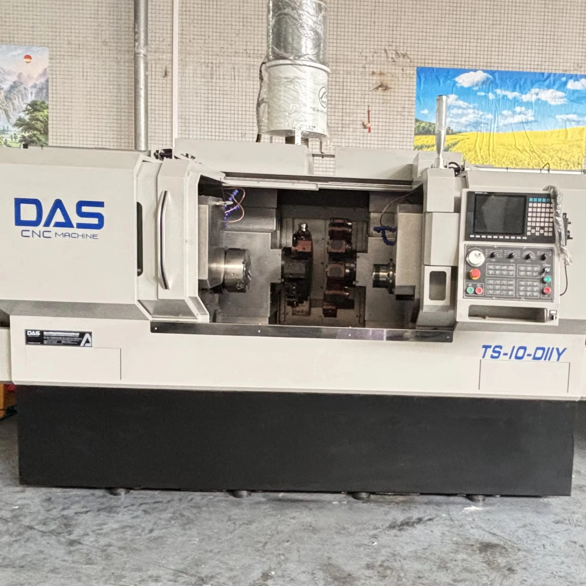 Das High Precision 10 Inch Chuck CNC Turning Center Multifunctional Horizontal 220v Lathes Machine with Y Axis Power Turret