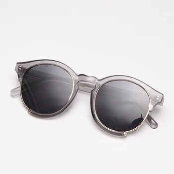 Big Round Fashion Unisec 0.74mm TAC Polarized TR90 Sunglasses