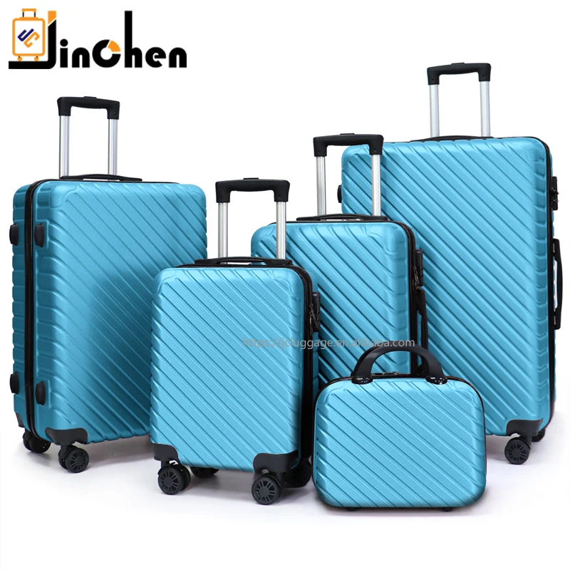 Set classico personalizzato di grandi dimensioni Trolley di lusso Hard ABS  PC materiale con serratura a combinazione custodia rigida valigia da